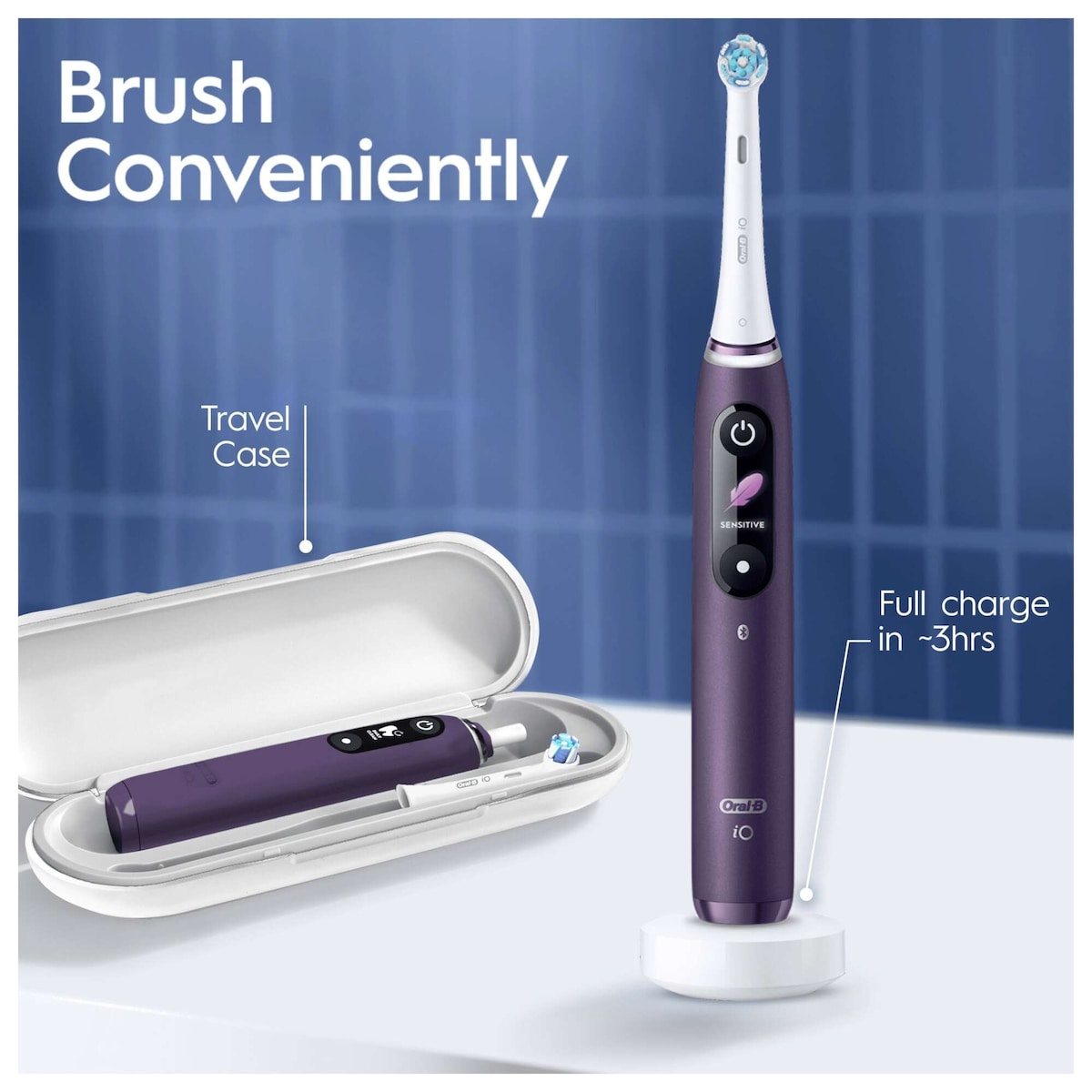 Oral-B iO 8s elektrisk tannbørste 387064 (fiolett)