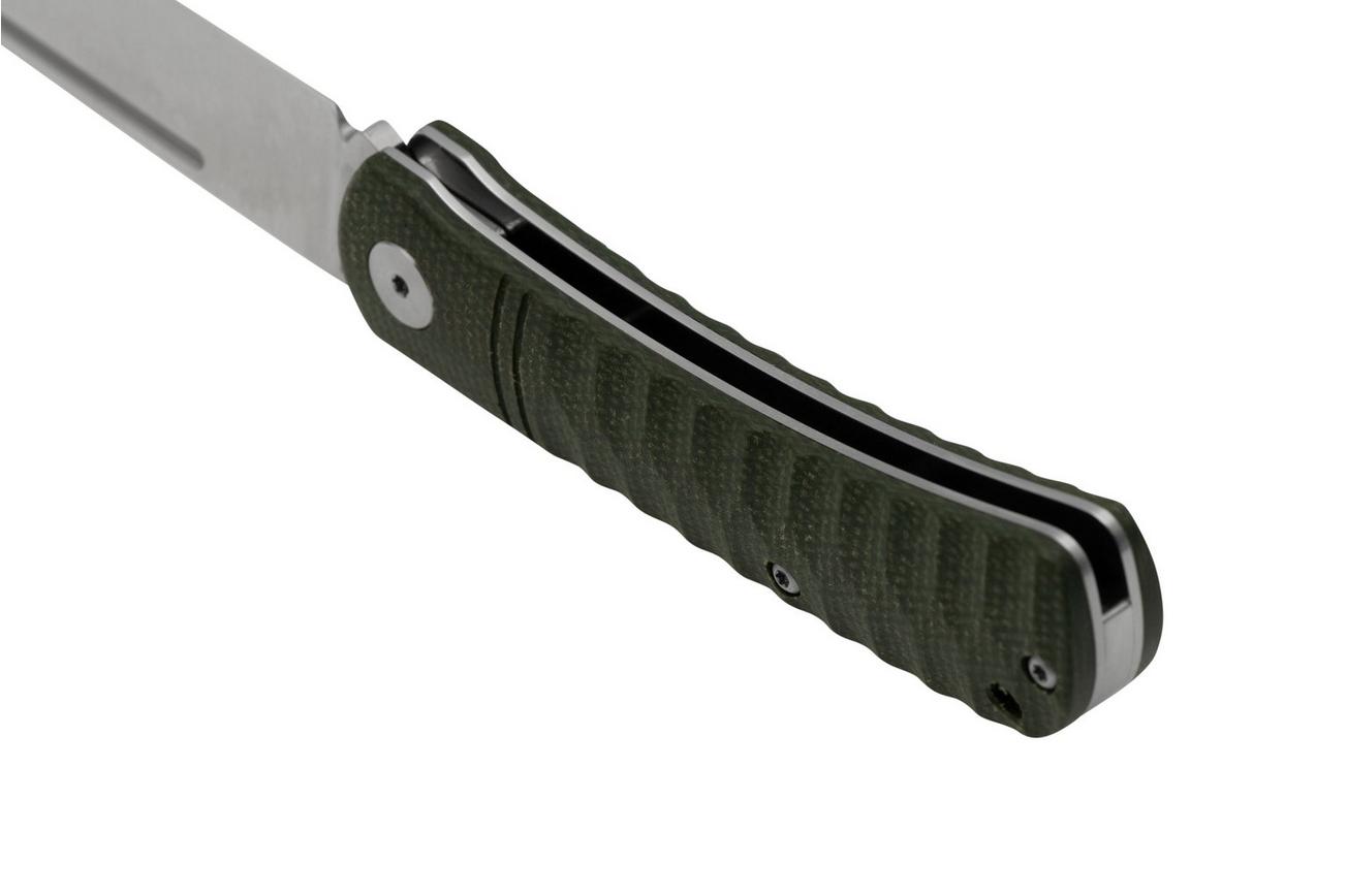 QSP Knife Hedgehog QS142-A, Green Micarta, slipjoint zakmes
