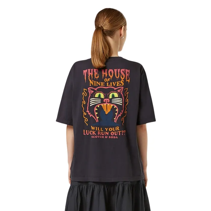 Scotch & Soda Front Back Artwork Shirt Dames
