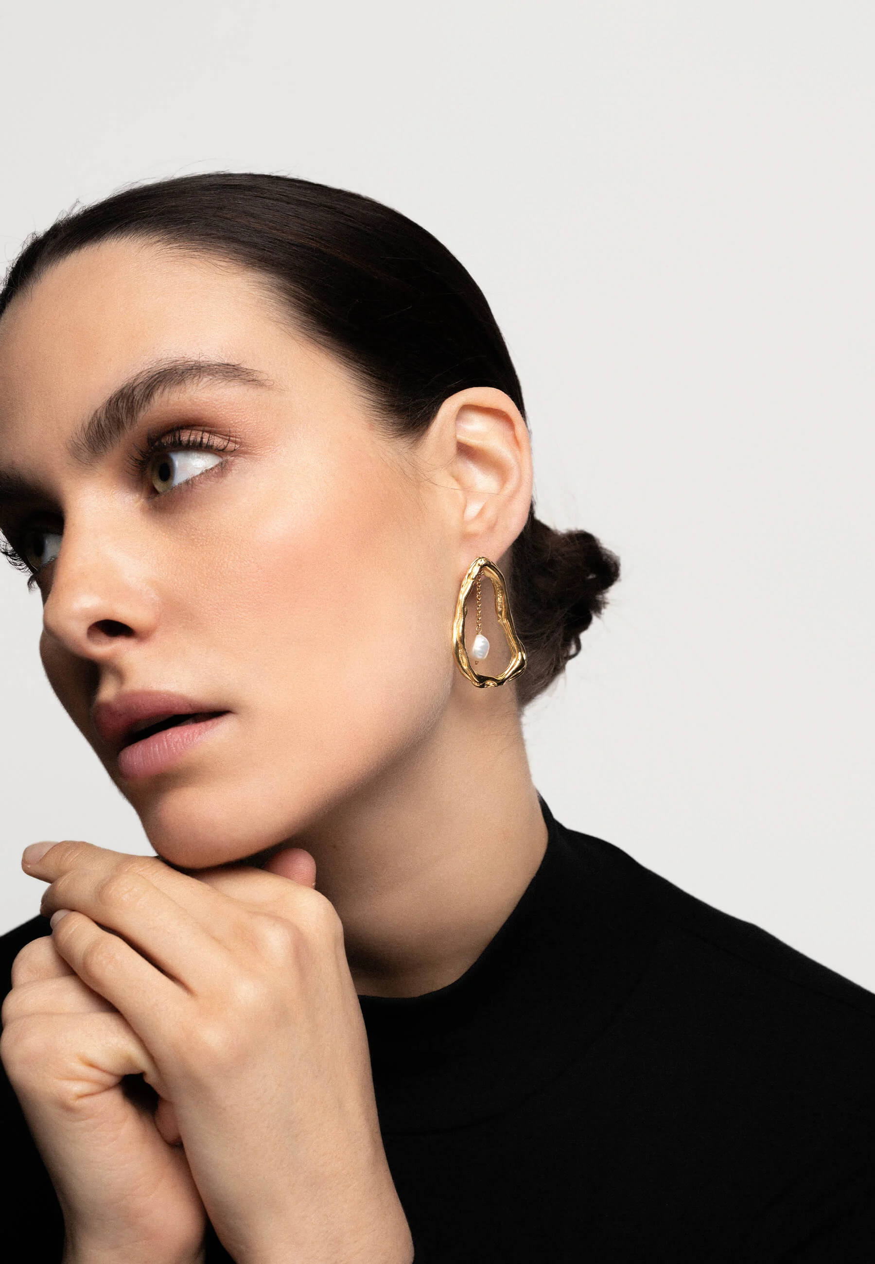 PERLES GISELLE - Boucles d'oreilles avec perle | Bleu
