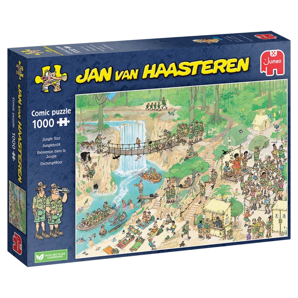 Jumbo Jan van Haasteren Jungletocht - Puzzel - 1000 stukjes - Blauw