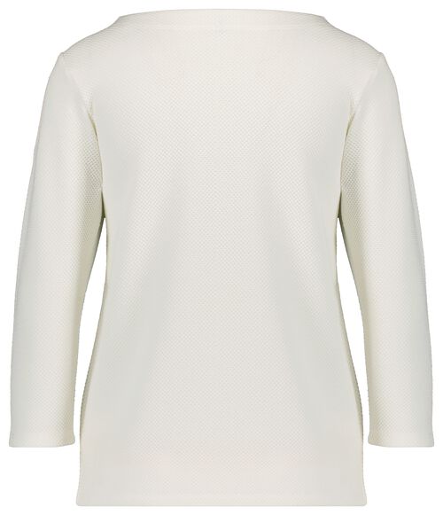 t-shirt femme structure Kacey blanc cassé