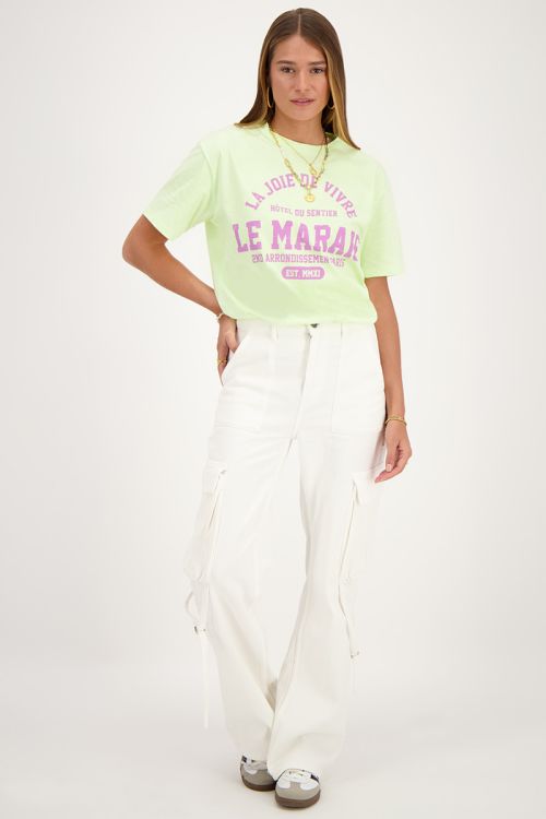 Lichtgroen T-shirt ''Le Marais''
