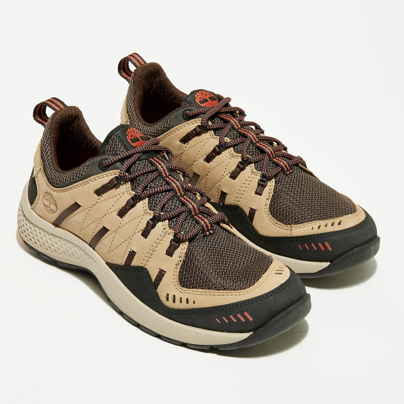 Timberland Sneakers en Velours de Cuir & Textile Flyroam Trail marron/beige