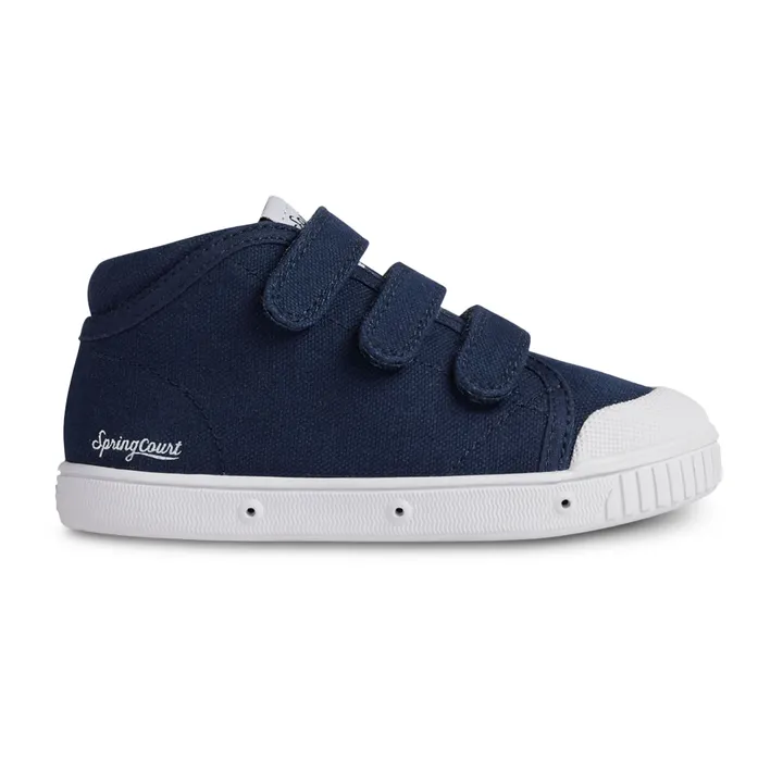Spring Court Baskets Montantes Scratchs B2 Canvas | Bleu marine