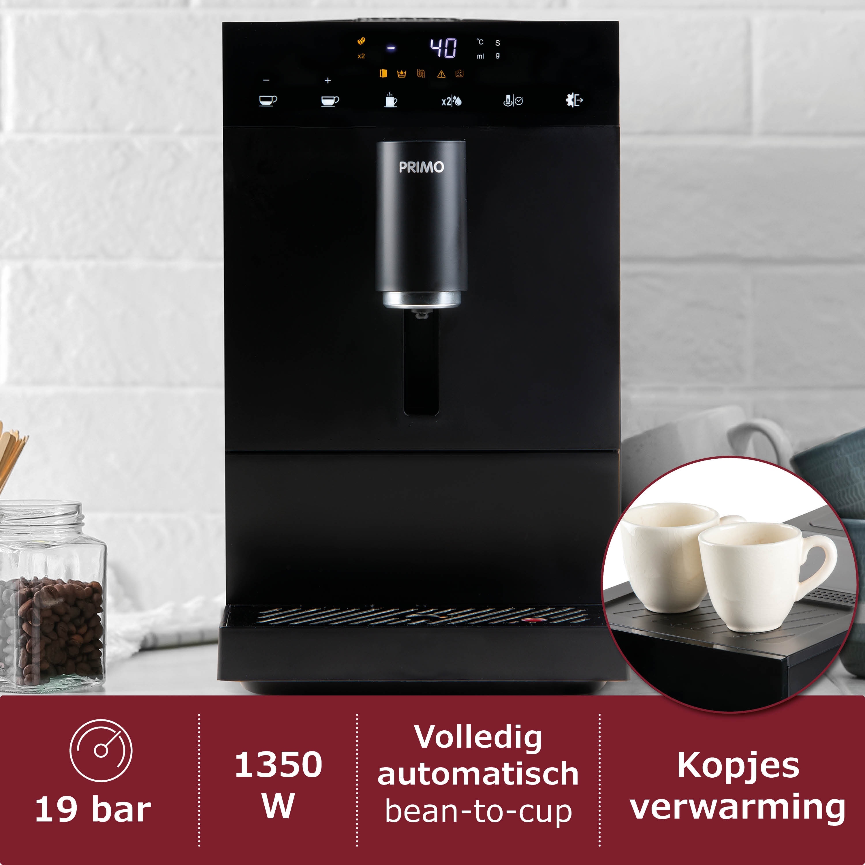 PRIMO PR600K volautomatische espressomachine
