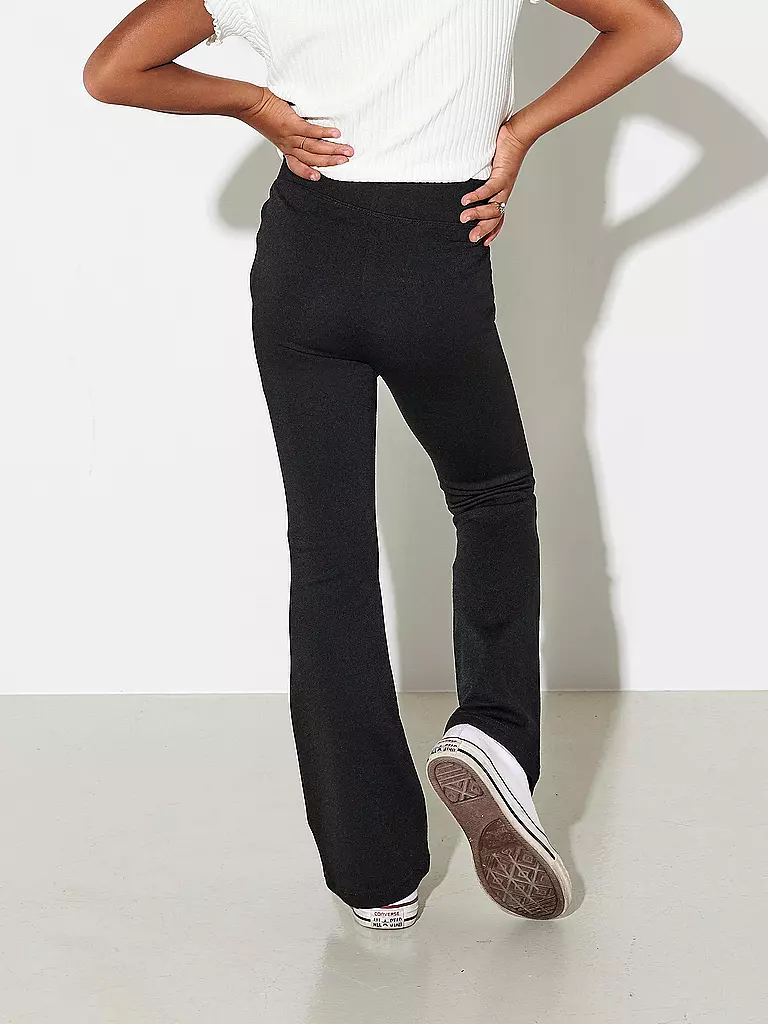 ONLY Mädchen Leggings KONPAIGE Flared Fit schwarz