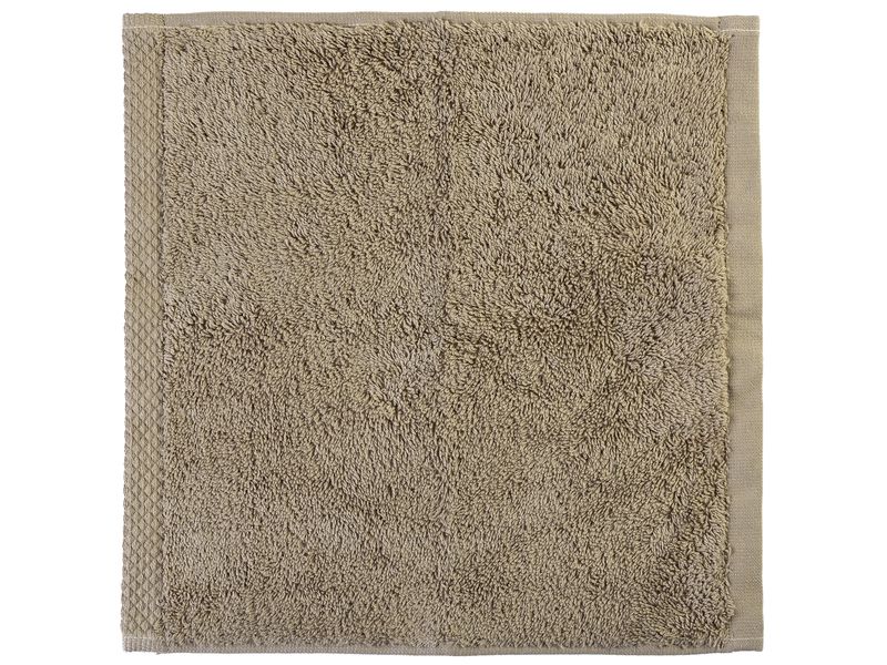 COCON Waschlappen 3 Stück, Taupe Kleines Frottiertuch zum waschen