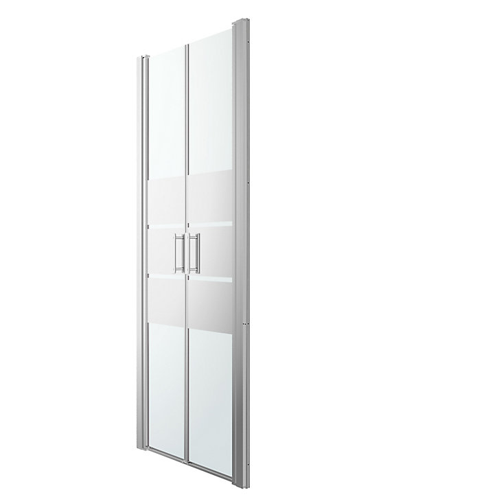 Porte de douche battante GoodHome Beloya miroir 80 cm
