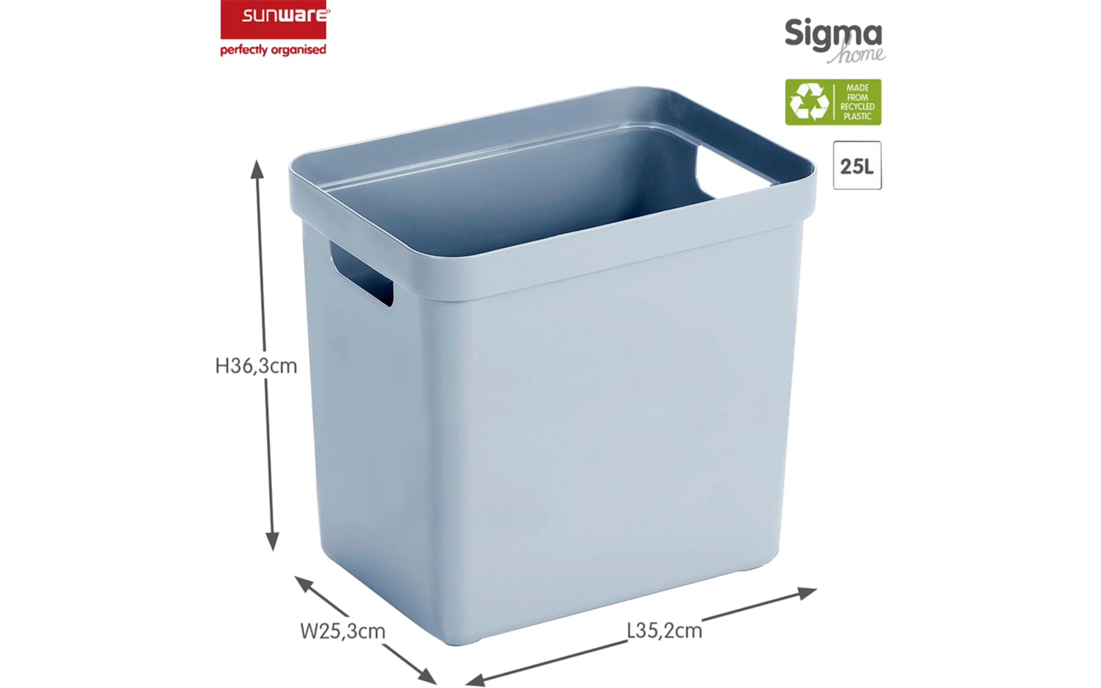 Sunware Sigma home Aufbewahrungsbox 25 Liter grün