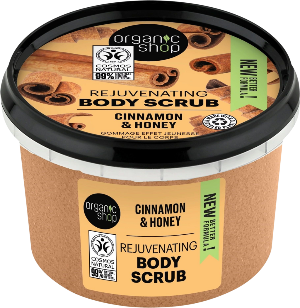 Organic Shop  Rejuvenating Body Scrub Cinnamon & Honey, 250 ml