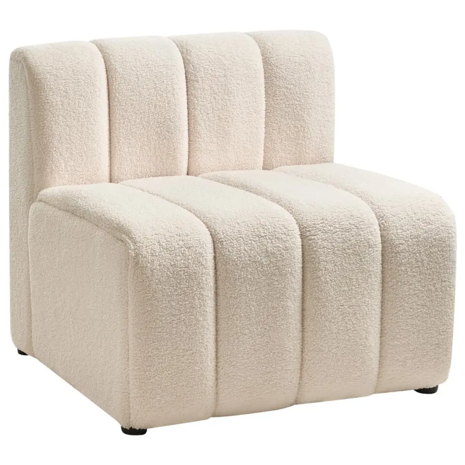 KAGE - Fauteuil - Lichtbeige - Bouclé