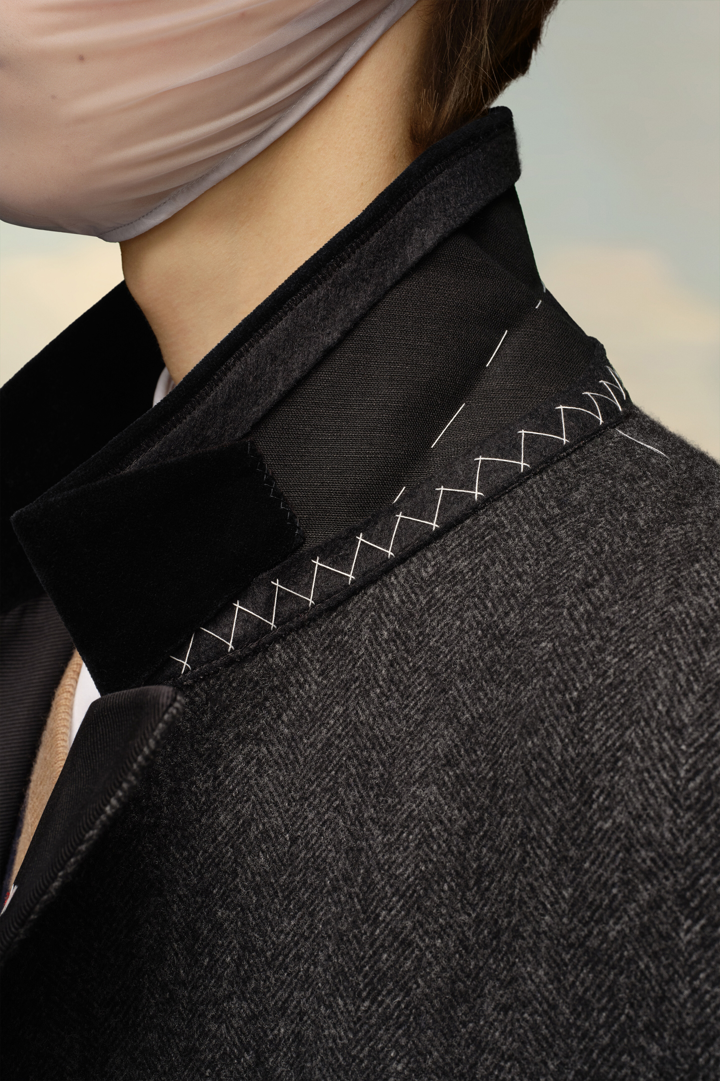Manteau à boutonnage croisé