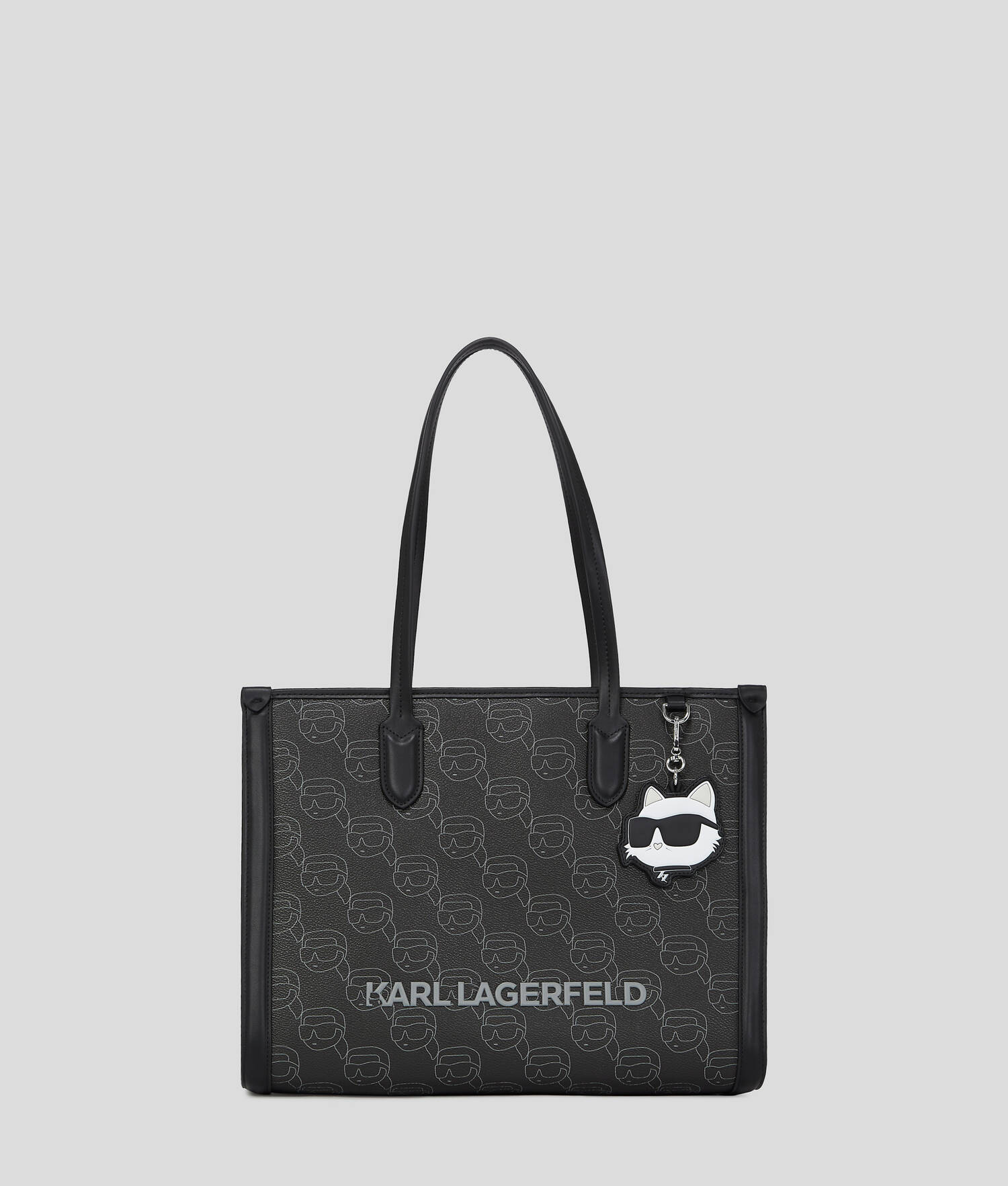 SAC CABAS IKON TAILLE MOYENNE - NFT All Over Pattern Noir