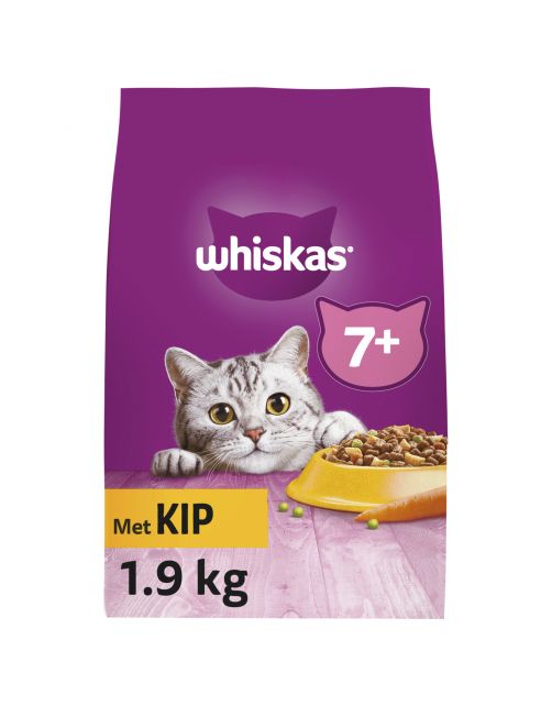 Whiskas Brokjes Senior Kip - Kattenvoer