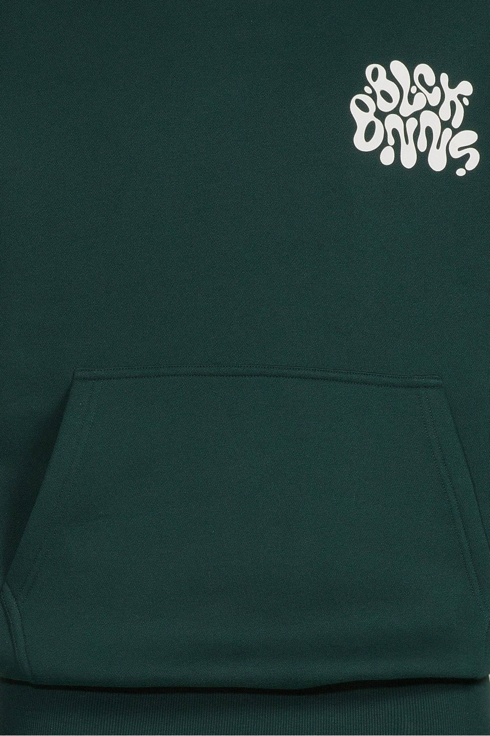 BLACK BANANAS hoodie LIQUID met printopdruk groen