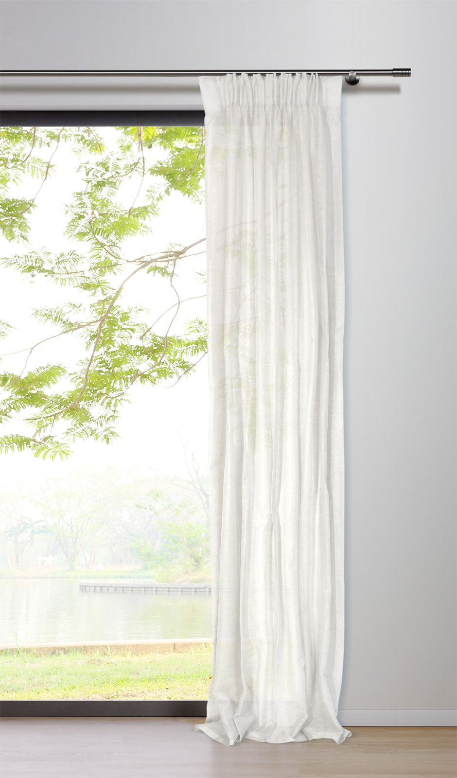 my deco Schlaufenvorhang SOFT 135 x 300 cm weiss