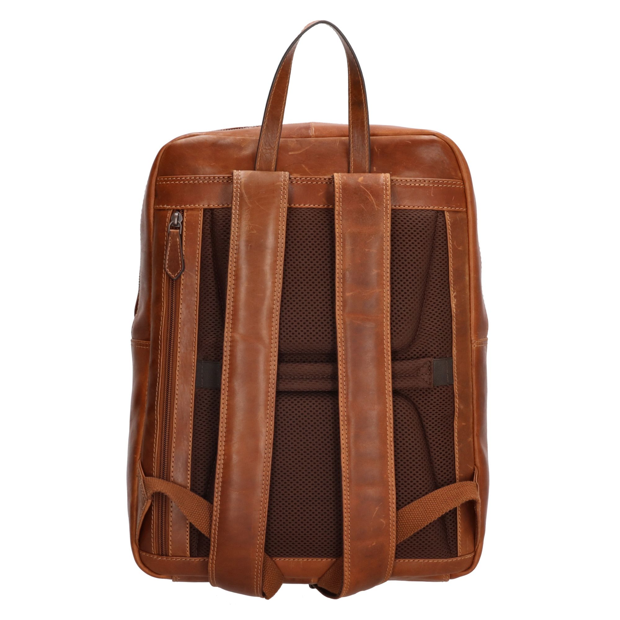 Genicci Noble Rugzak Musk 15,6 inch Cognac