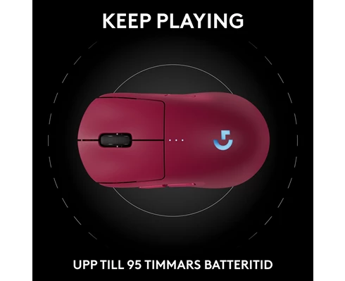Logitech Pro 2 Lightspeed Mouse - Magenta