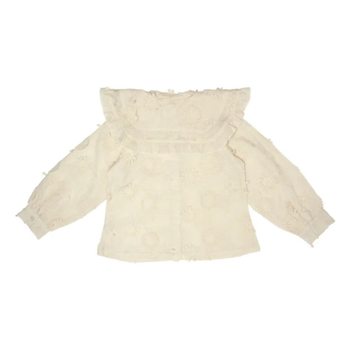 Baje Studio Blouse Neale Brodée | Crème