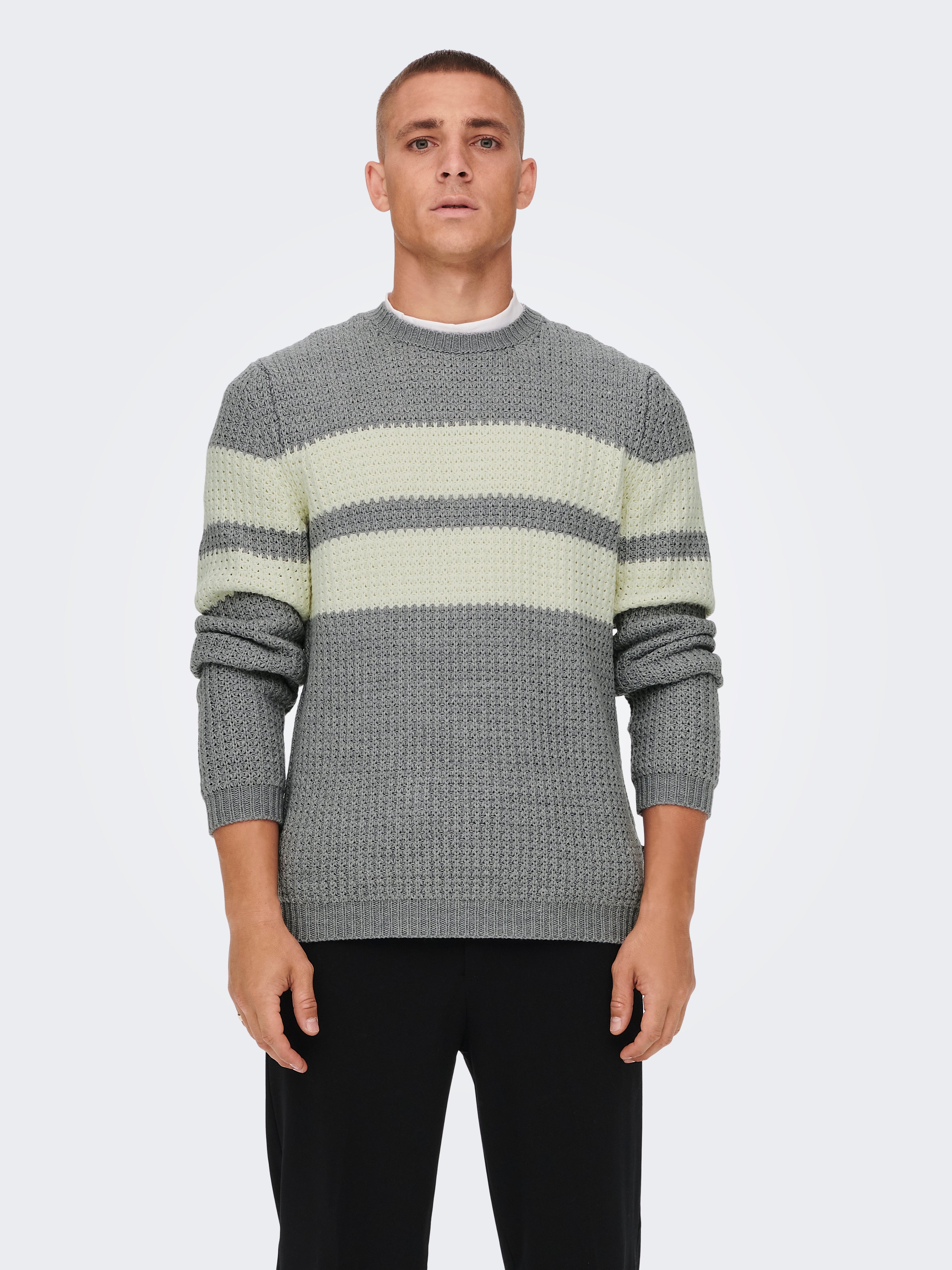 ONSAZLO Pullover Medium Grey Melange