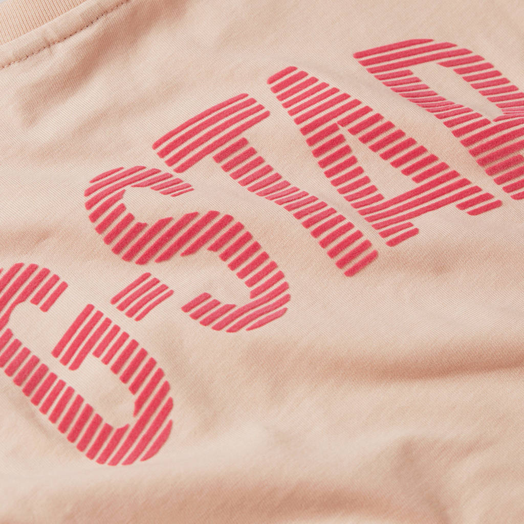 G-STAR T-shirt t-shirt s\s loose crop perzik/roze
