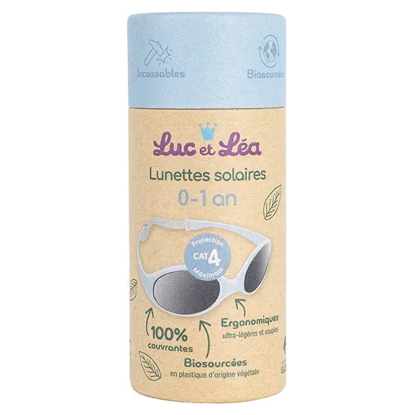 Óculos de Sol Luc & Léa Solar Biobased para Crianças de 0 a 1 Ano - Azul