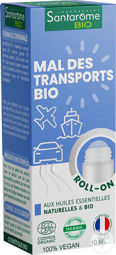 Santarome Bio Roll-On Mal Des Transports Bio Huiles Essentielles 10ml