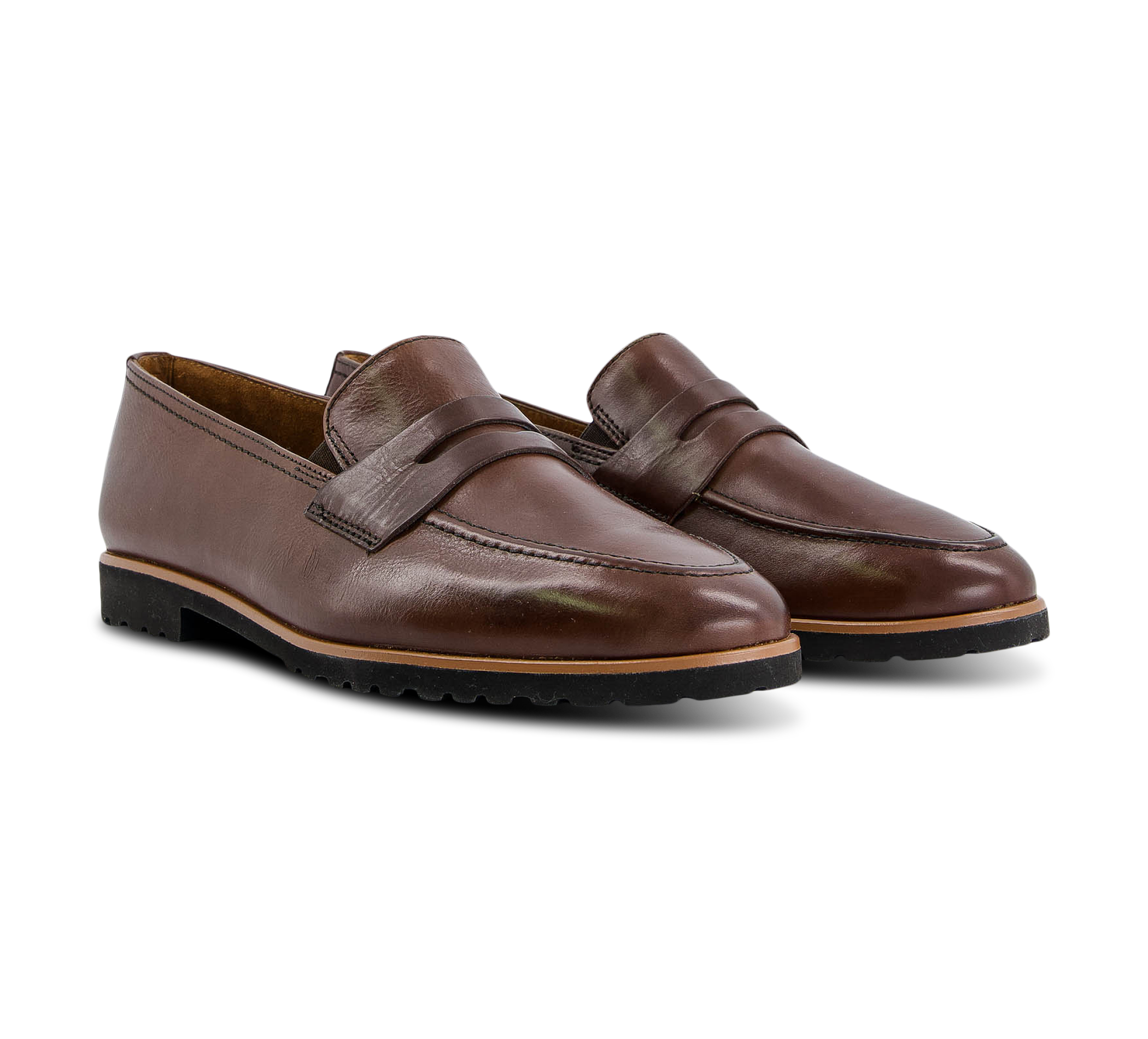 Paul Green Mocassins ungefüttert braun
