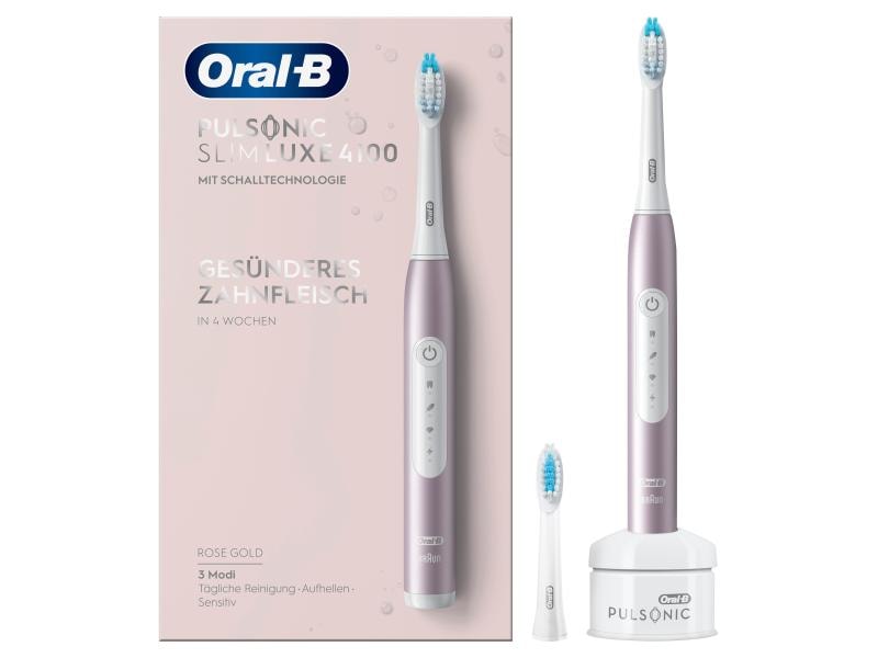 Oral-B Schallzahnbürste Pulsonic Slim Luxe 4100 Rosegold Elektrische Zahnbürste