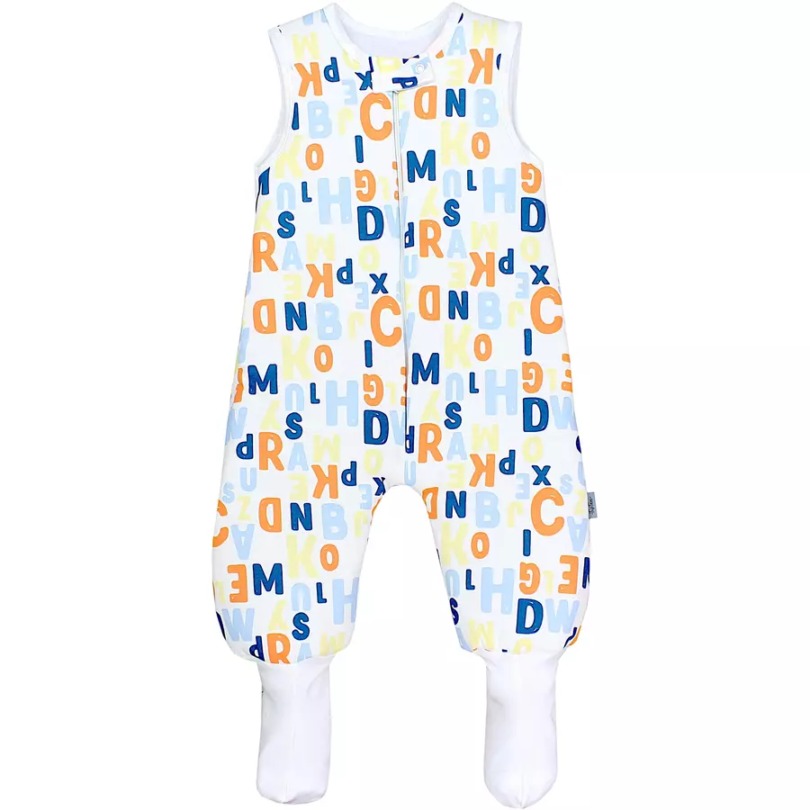 TupTam Baby Winter Schlafsack mit Beinen und Füßen blauorange