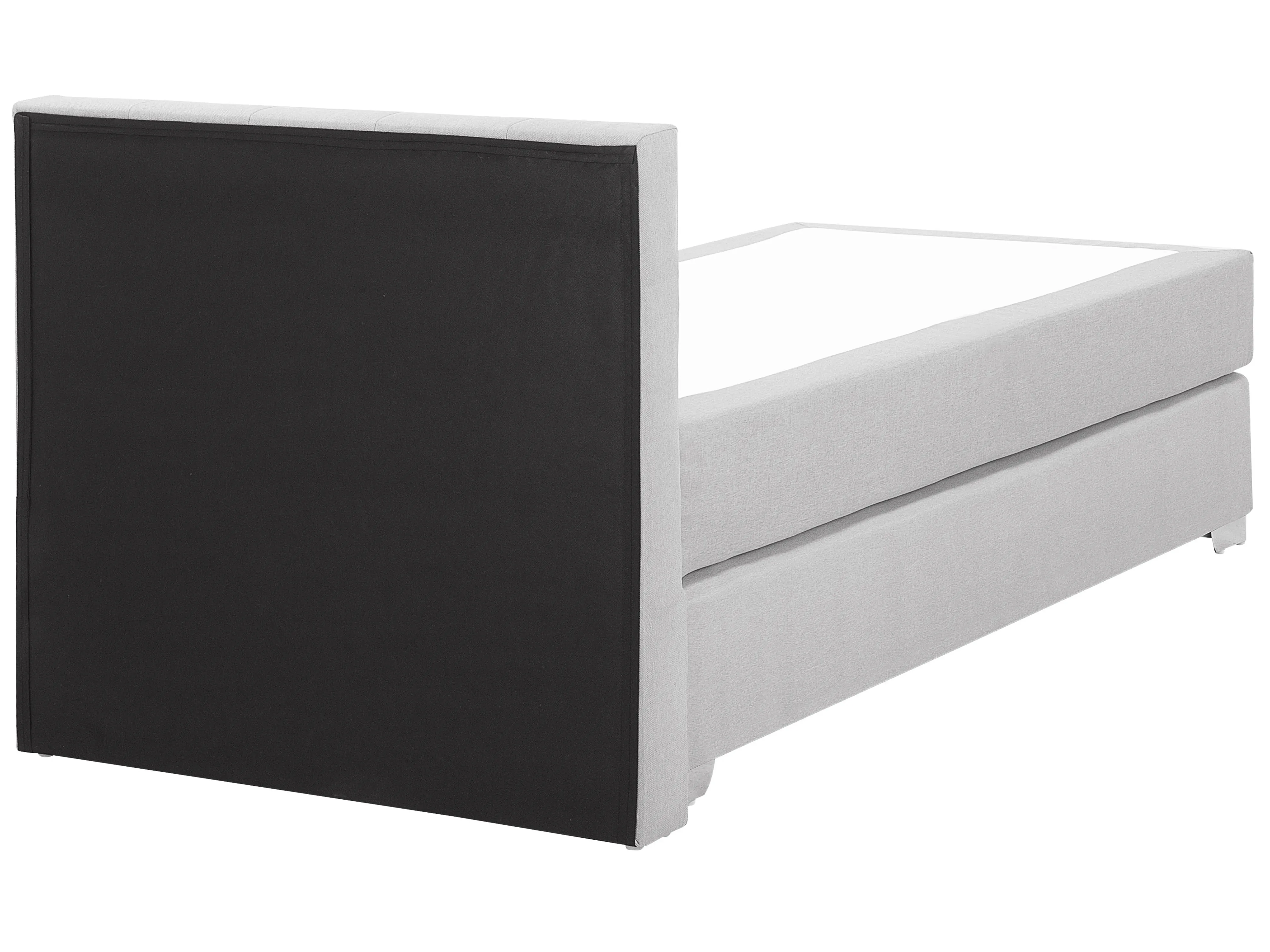 Boxspring Stof ADMIRAL 90 x 200 cm Lichtgrijs