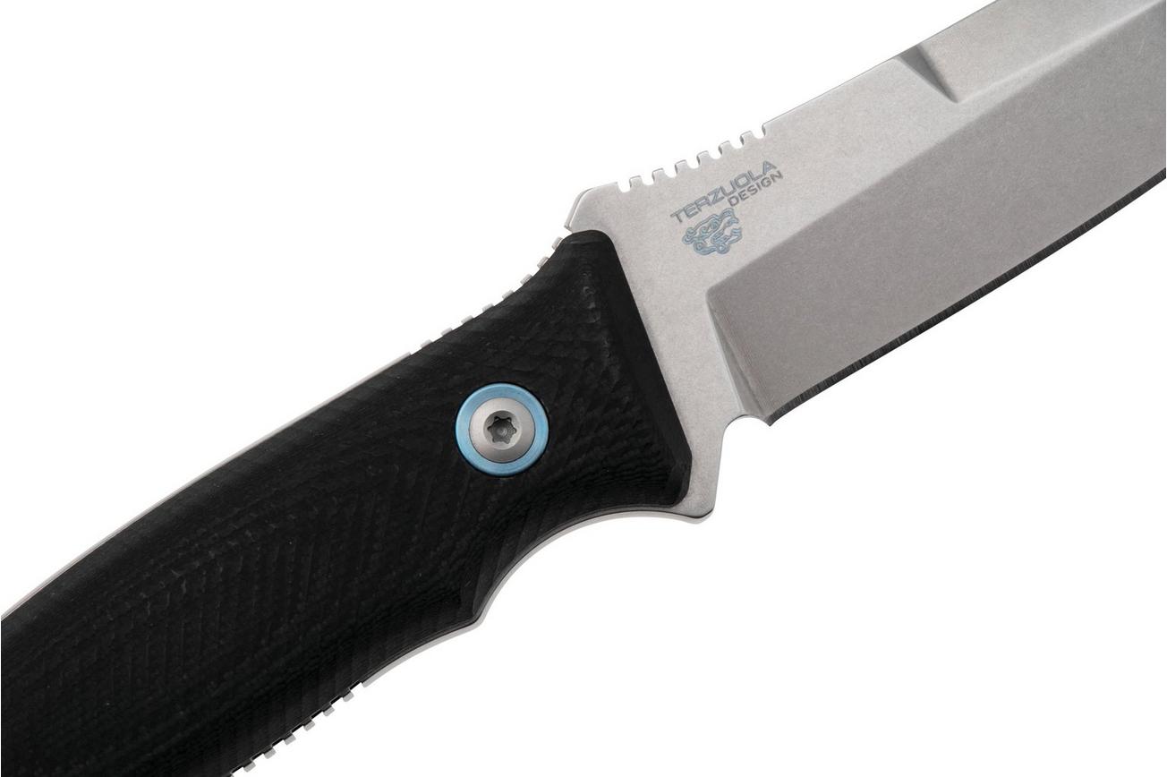 MKM TPF Defense MK-TPFD-GBK CPM MagnaCut, Black G10 vaststaand mes, Bob Terzuola design