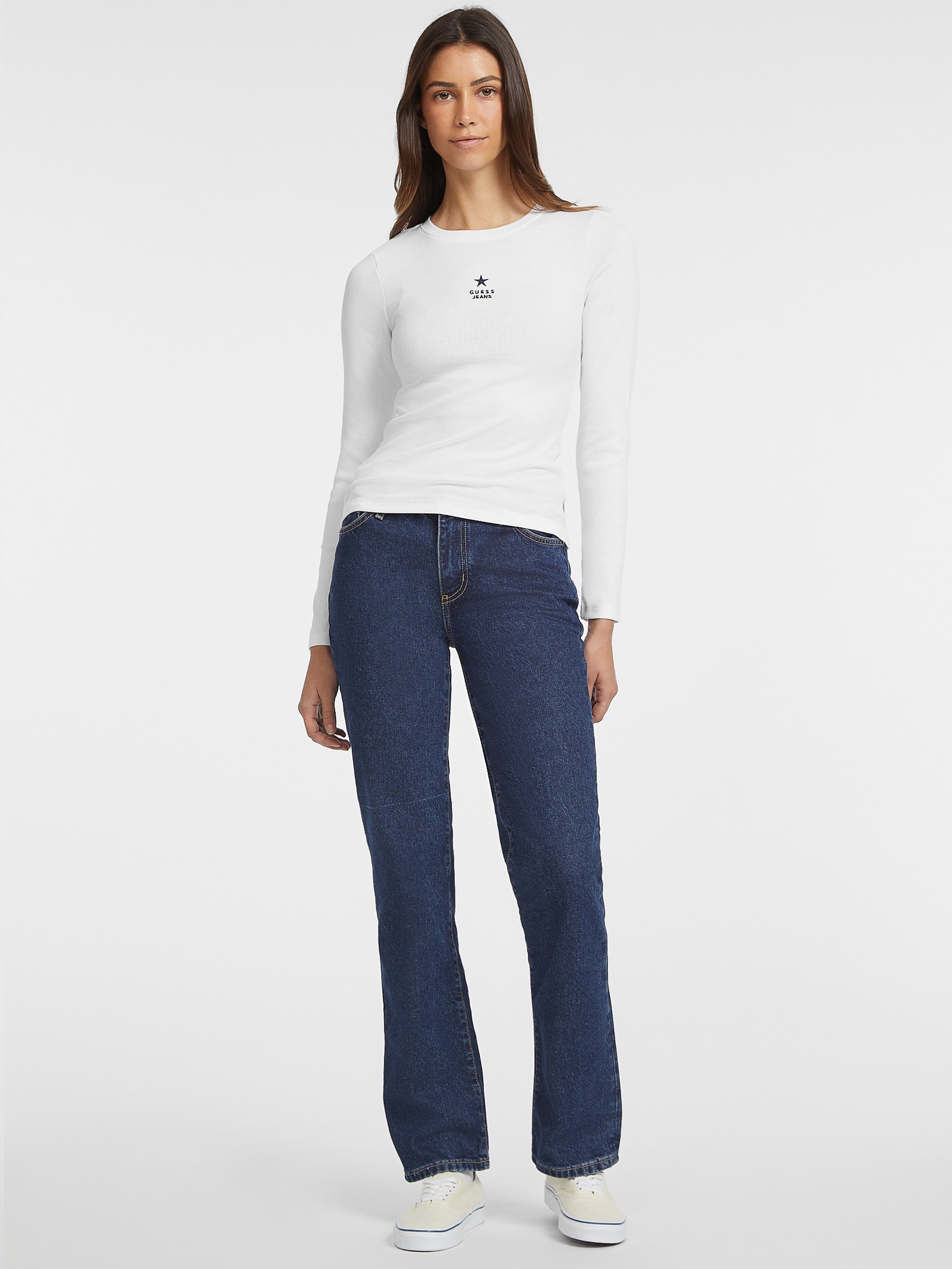 Camiseta Slim Rib-Knit Star