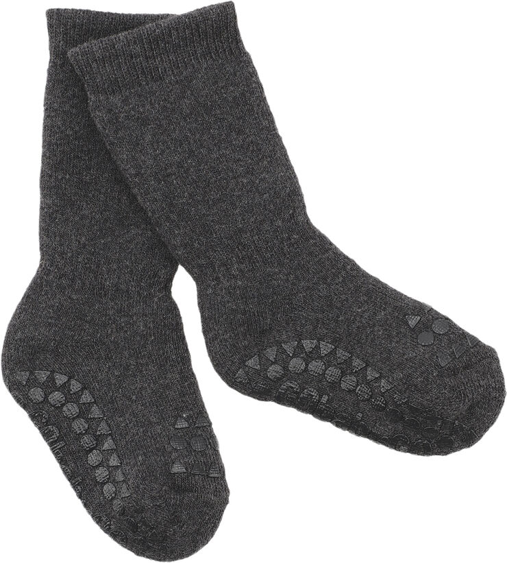 GoBabyGo Non-Slip Socks in Terry Cotton LV Chocolate