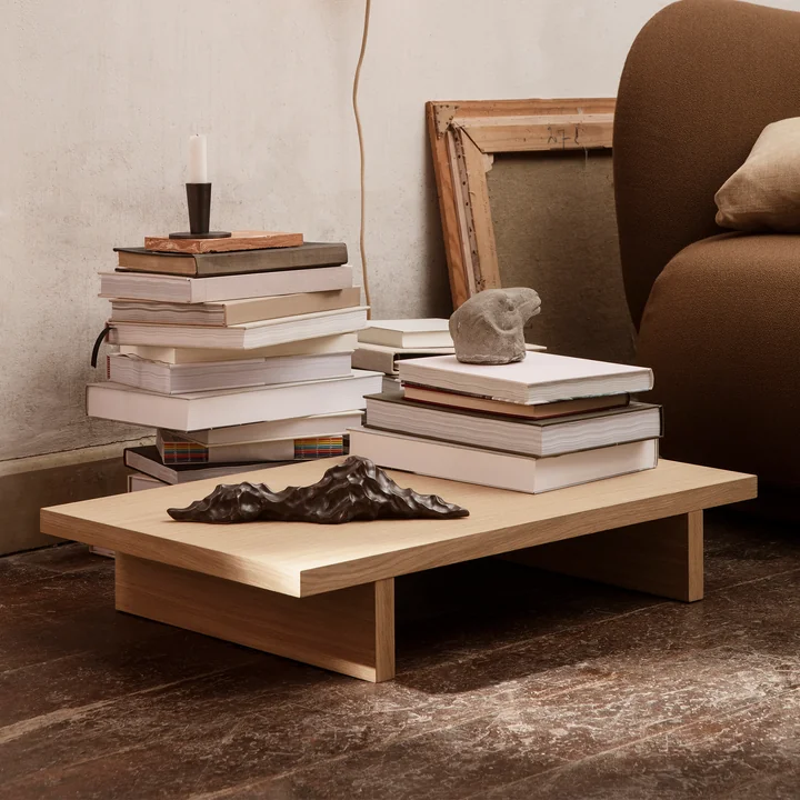 Ferm Living - Kona Beistelltisch, 47,5 x 78 cm, Eiche