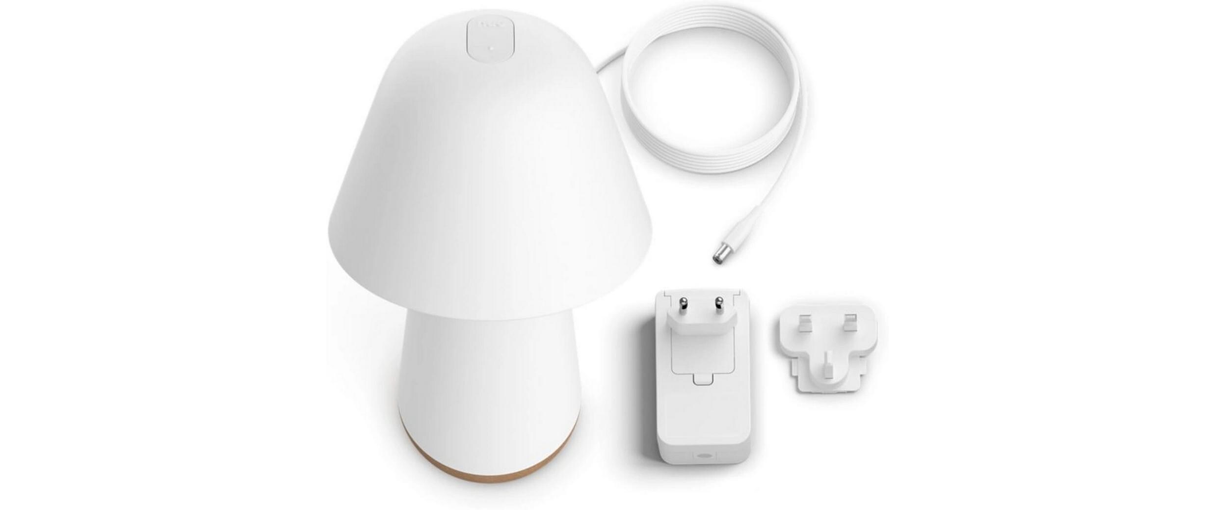 Tischleuchte White & Color Ambiance Twilight weiss<br>Smarte Nachttischlampe zum Schlafengehen und Aufwachen