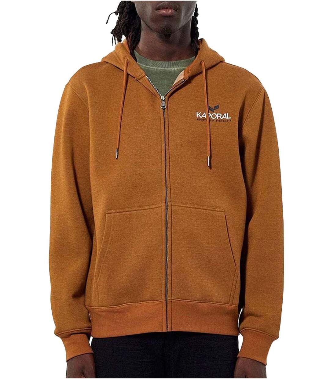 Sweat zippé à capuche  -  Kaporal - Homme