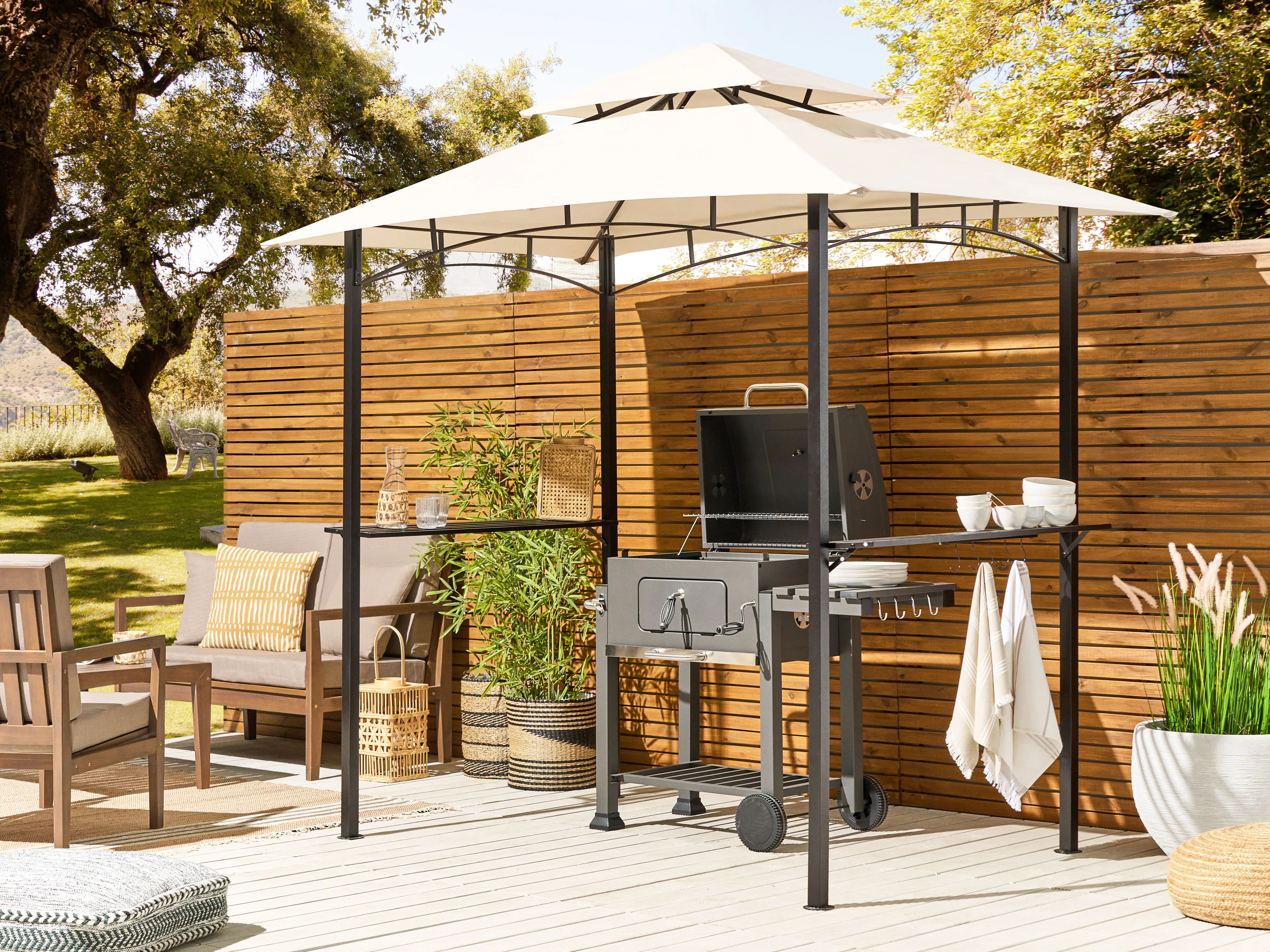 Paviljoen NARO Metaal 240 cm 148 cm Beige