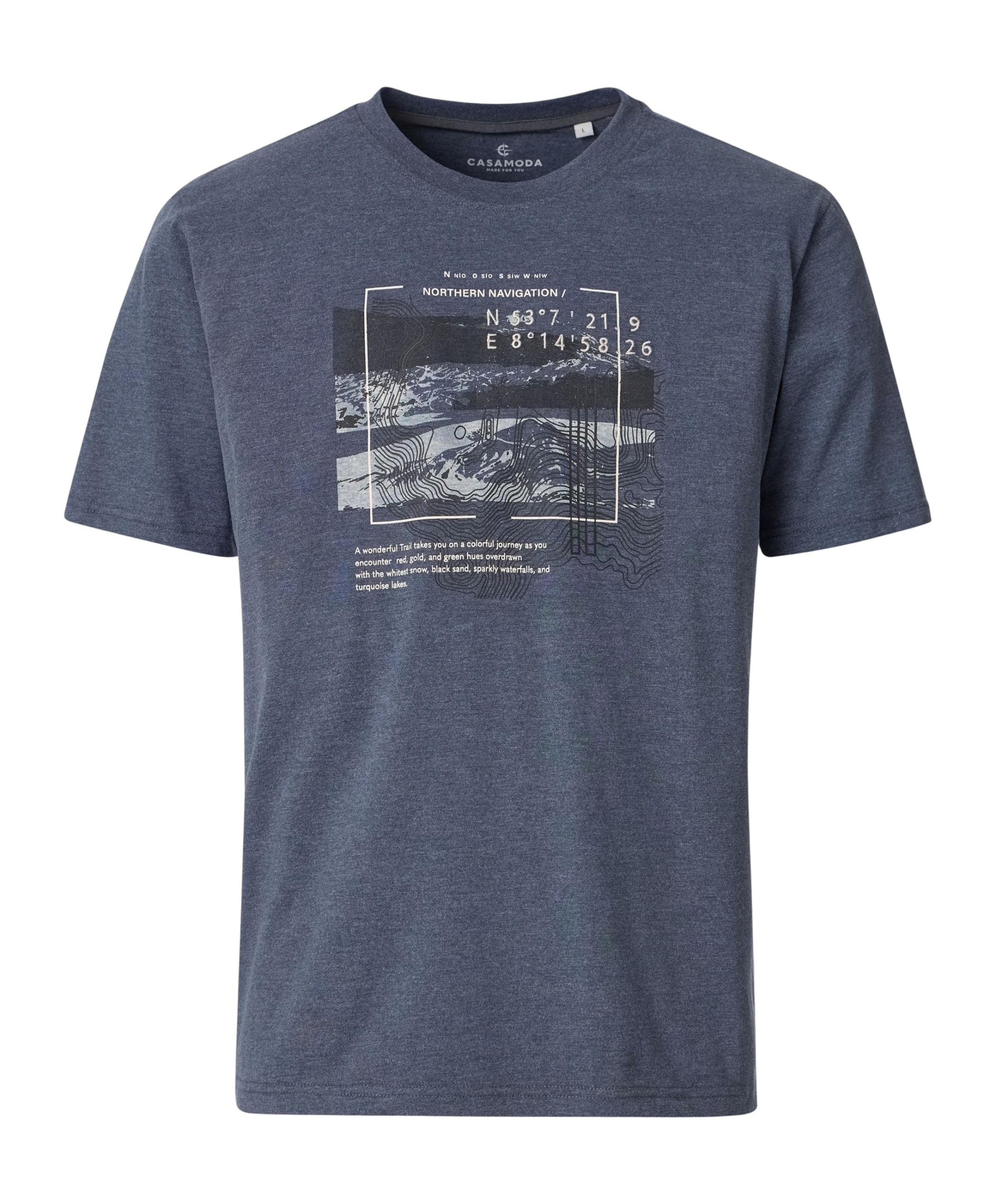 CASAMODA Heren T-shirt grijs