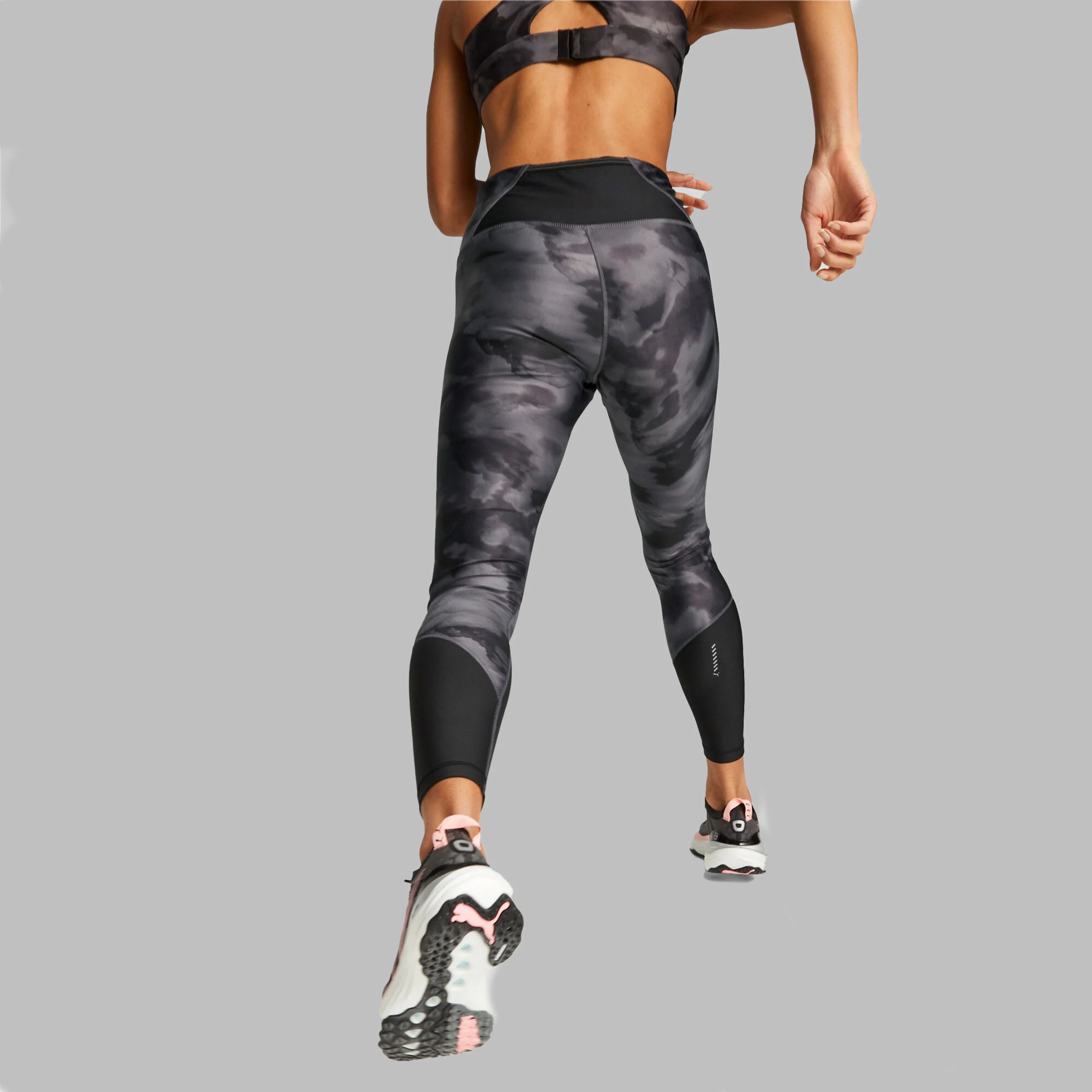 Puma Run Ultraform All Over Print Highwaist FL Collant Tight Femmes - Noir