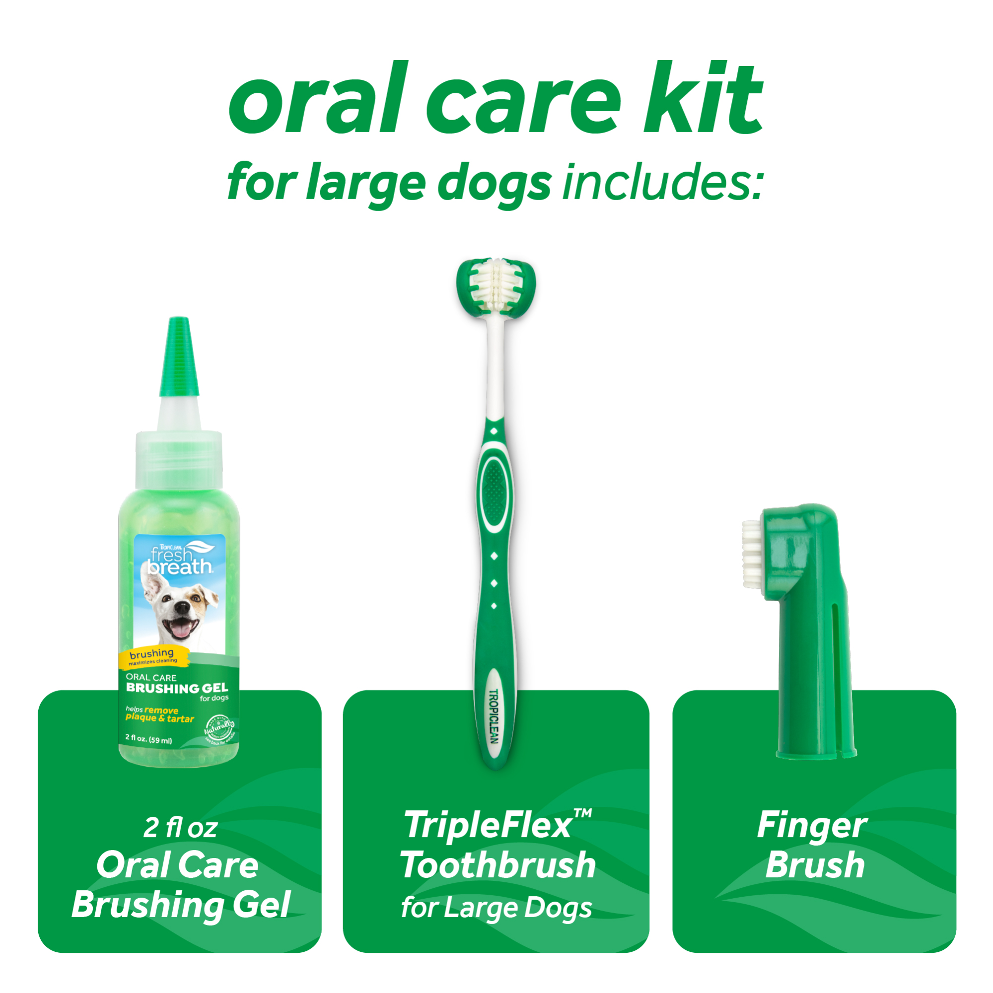 TropiClean Fresh Breath - Oral Care Kit