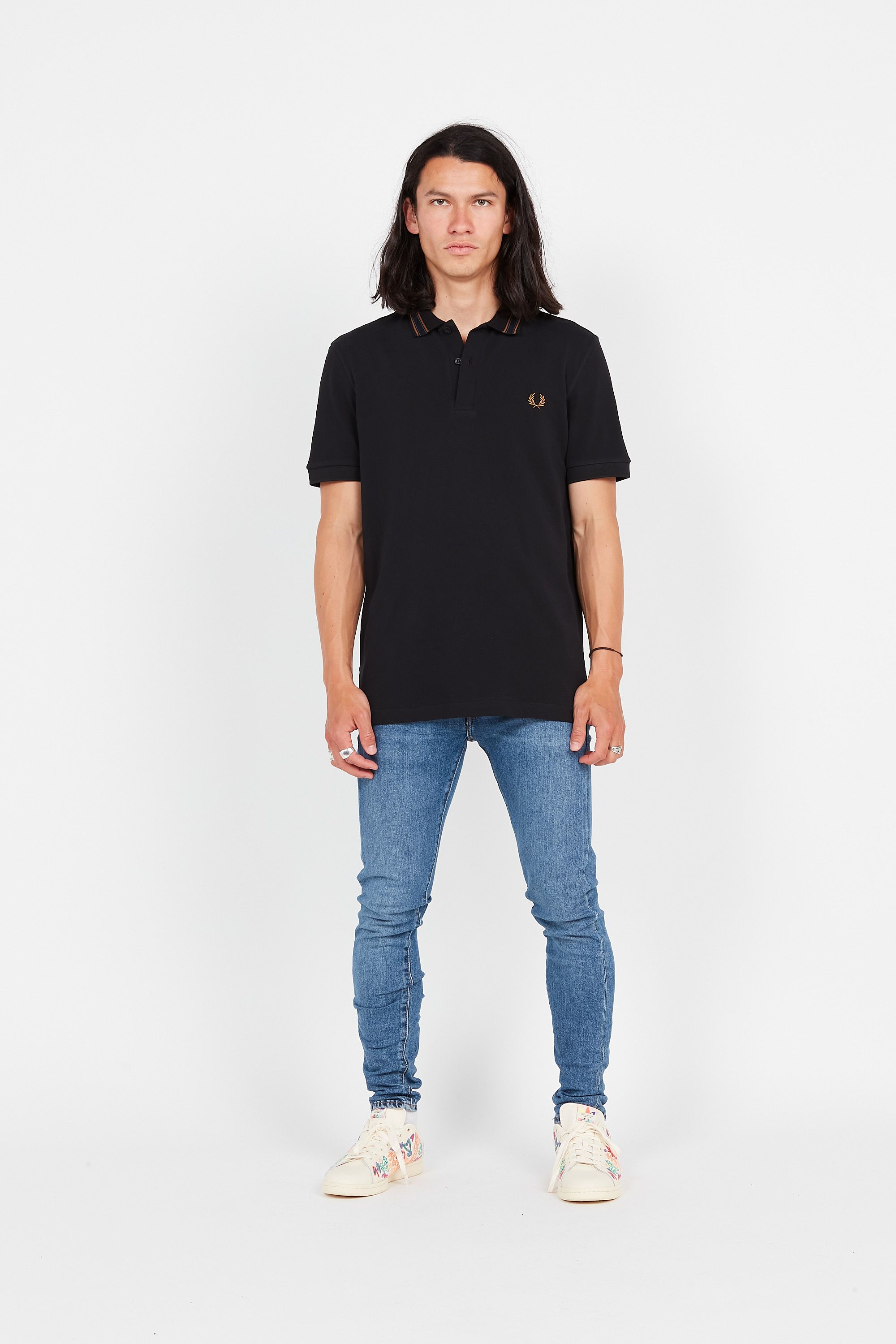 LEVI'S Jean skinny délavé en coton mélangé  SKINNY TAPER Bleu