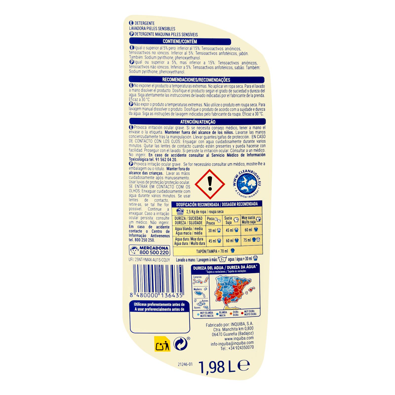Lessive liquide Green Forest pour peaux sensibles