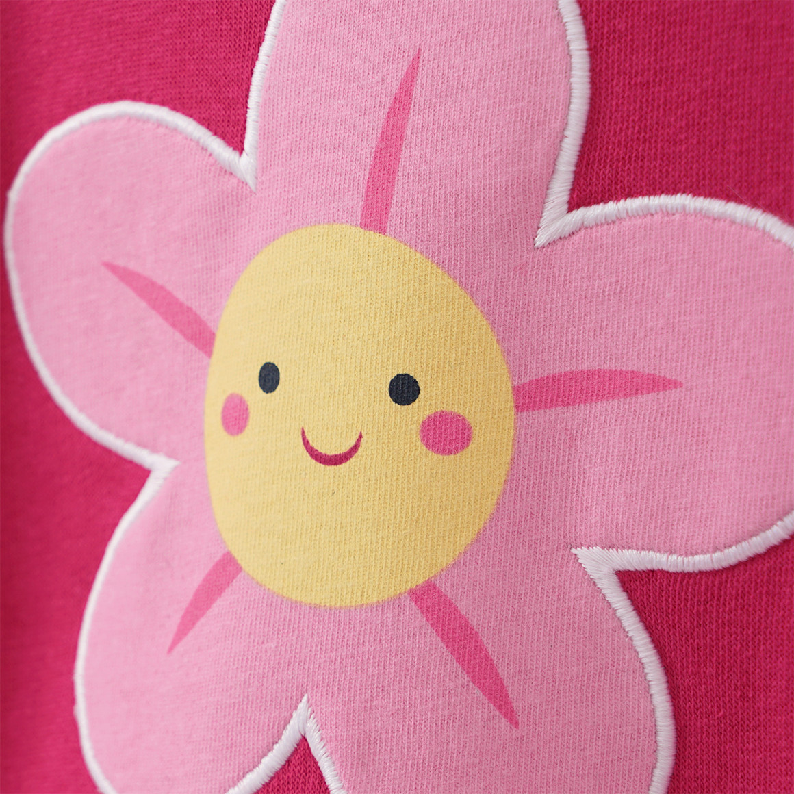Topolino Mädchen Sweatshirt mit Blumen-Applikation dunkelpink