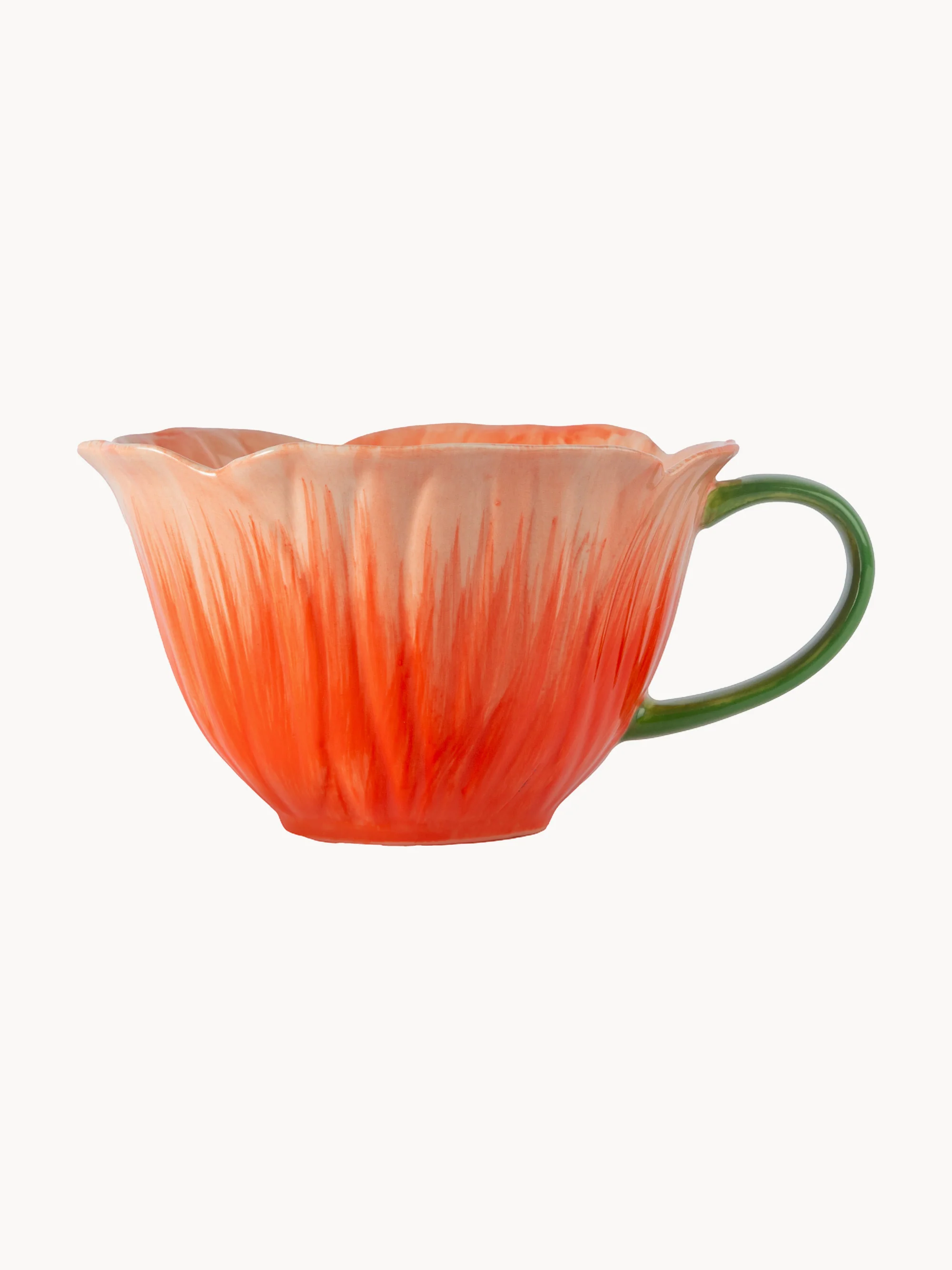 Handbeschilderde theekop Poppy