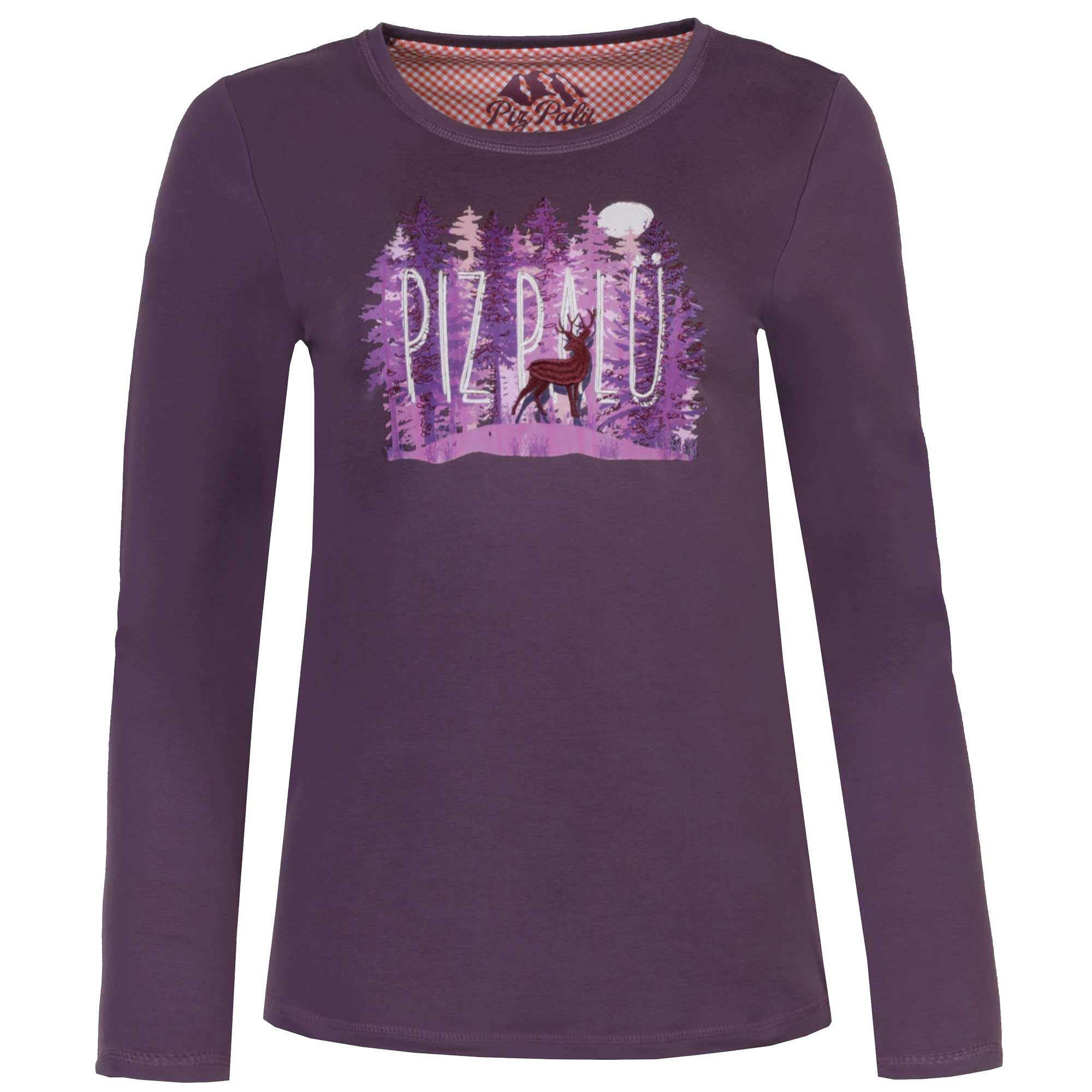 Piz Palü Böhmfeld Longsleeve Damen aubergiene