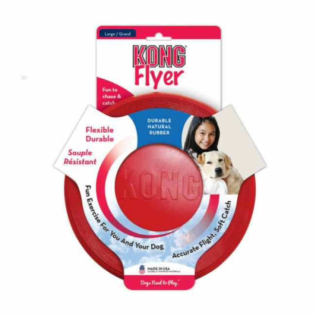 Jouet Frisbee KONG Flyer pour chiens