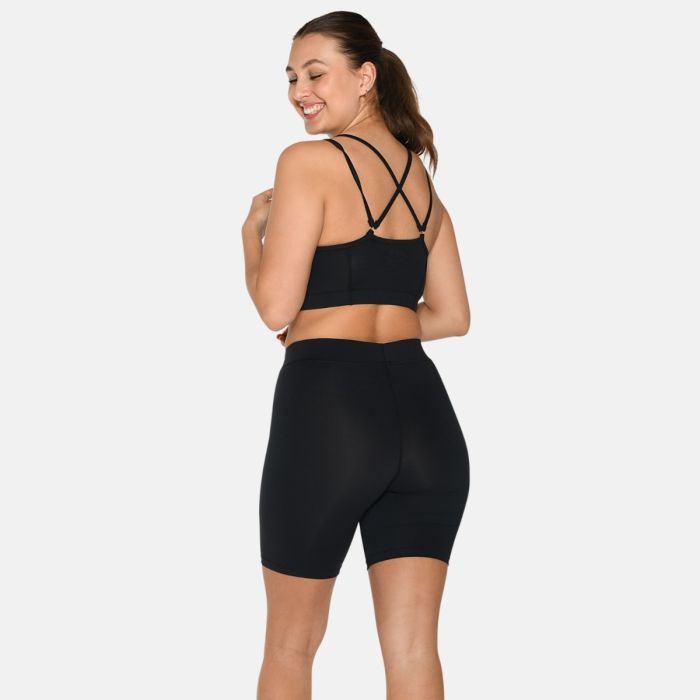 Zebdia Dame BH Sports Bra Slim Strap Sort