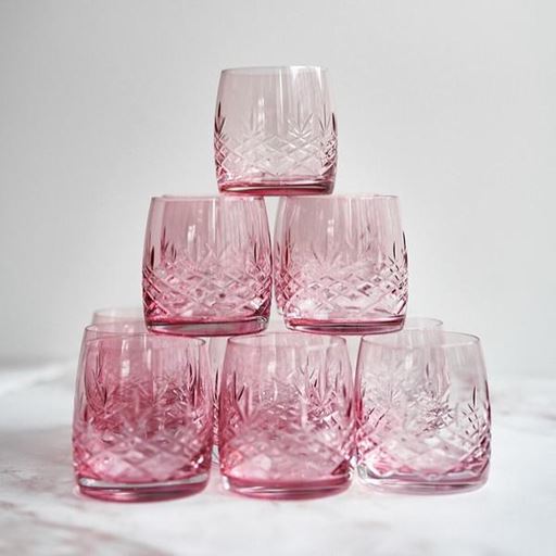 Frederik Bagger Crispy Aqua 2-pak Glas, Pink, 23 cl